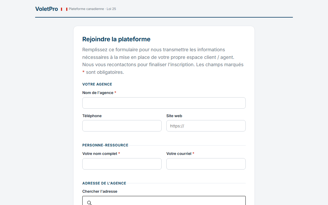 Le cabinet s'inscrit en ligne